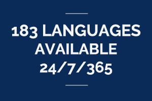 183 languages text banner