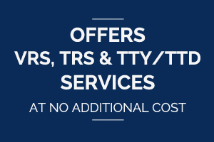 VRS TRS TTY/TTD text banner